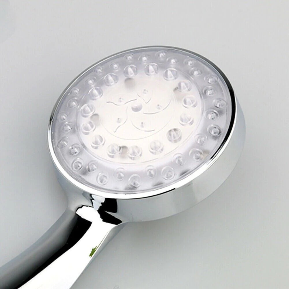 Handheld 7 Color Changing LED Light Water Bath Home Bathroom Shower Head Glow