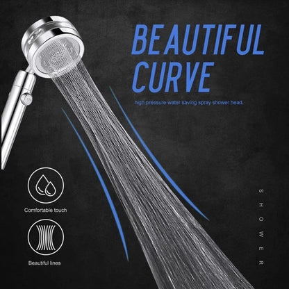 High Pressure Shower Head Adjustable 360° Rotation Turbine Water Saving Shower-TURBO SPA